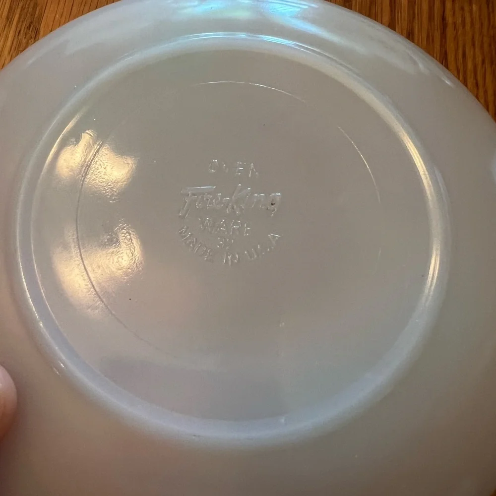 Vintage Fire King Milk Glass Tea Cup and Saucer Set